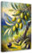 Feeby Viles - Leinwand Bilder - Oliven Baum Gemalt - 40x60 cm - Deko Wohnzimmer - Wandbilder Schlafzimmer - Deko Aesthetic - Wand Deko - Leinwand Groß - Deko Zimmer - Leinwandbilder XXL