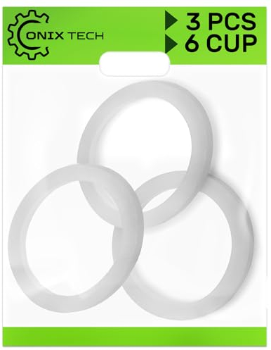 3 Pièces Joint Cafetiere 6 Tasses de Diamètre Ø 77/61 mm convenant pour Giannina Cafetiere Italienne - Garantie de 5 Ans - ONIX TECH