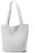 MAYMOONER Stylische Geräumige Tragetasche mit Innentasche und Reißverschluss Baumwolltasche Umhängetasche Groß Shopper Handtasche für Arbeit Einkaufen Schule (Beige)