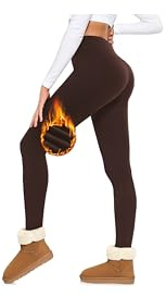 Thermo Leggings Damen Thermoleggings Winter Gefüttert Leggins Thermohose | Gefüttert Leggins Schwarz High Waist Fleece Winterleggings Lange Blickdichte Thermoleggins Warme Sportleggins Sport Yogahose