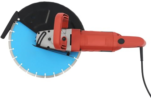 Electric Concrete Saw, Disc Cutter, Concrete Cutter, Power Tools, Tile Cutters with 3000W Motor, Adjustable Depth, Dual Handles, Dust-Free Wet Cutting for Masonry, Marble & Tiles