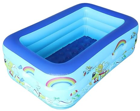 Piscina Gonfiabile Pool Per Bambini In PVC Ispessito, Con Tappo Di Scarico, Multifunzione (Vasca Da Bagno/Pallinoteca), S/M/L, Per Cortile E Asilo
