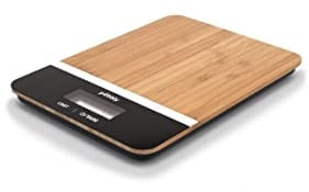 Pebbly PEB-BRN Balance de Cuisine Bambou Noir 23 x 16 x 5 cm