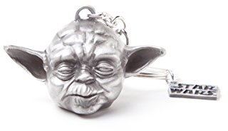 Bioworld Star Wars Yoda 3D Anhänger Metall Schlüsselanhänger, One Size, Silber (Ke150704Stw) Schlüsselanhänger, 16 cm, Multi