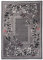 Carpeto Klassisch Teppich Grau 130 x 190 cm Blumen Muster Kurzflor Monaco Kollektion