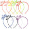 Toyvian Mädchen Krone Stirnbänder Prinzessin Tiara Krone Haarreif für Geburtstagsfeier Party Haarschmuck 9 Stücke