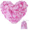 WylbJc Papier-Konfetti in Herzform, 7500 Stück, biologisch abbaubar, für Hochzeit, Geburtstag, Party, Jahrestag, Dekoration, 2,5 cm, 4 Farben (weiß + hellrosa + rosa + rosarot)