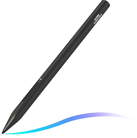 KSW KINGDO Palm Rejection Stift kompatibel für iPad Pro (3rd Gen,11 Inch and 12.9 Inch), iPad (6th Gen,10.2-Inch), iPad Air (3rd Gen) and iPad Mini (5th Gen) (Schwarz)