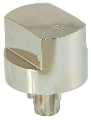 KGA SUPPLIES Control Knob Switch & Shaft for Stoves 61EDO 61EHDO BL ST WH Oven Cooker Hob Silver