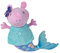 Simba 109261014 - Peppa Pig Plüsch Meerjungfrau, mit bunt bedruckter Flosse, 30cm, Für Kinder ab den ersten Lebensmonaten