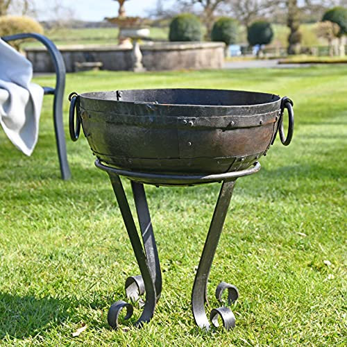 Black Country Metal Works Iron Kadai Fire Bowl - 40cm