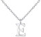Philip Jones Sterling Silver Initial E Necklace