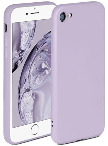 ONEFLOW Soft Case für iPhone 7/8 / SE (2020/2022) Hülle aus Silikon mit Kameraschutz, Silikonhülle mit erhöhtem Schutz fürs Display, Backcover Schutzhülle, weiche Handyhülle, Flieder