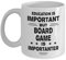 Board Game Mug - Education is Important But is Importanter - Funny Novelty Ceramic Coffee & Tea Cup Cool Gifts for Men Or Women with Gift Box