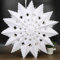 Schneeflocken Papiersterne, Größe Weiß Papier Schneeflocken Weihnachtsdeko, 45cm Faltstern Weihnachten, Hängende Papier Stern Dekoration für Winter Weihnachten Hochzeit Taufe Fenster Geburtstag A29-2