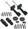 ATEC Germany 2x amortisseurs oléopneumatiques avant jambe de suspension bi-tube incl. paliers de dôme &, kit anti-poussière, Compatible avec RENAULT TWINGO I (C06_)