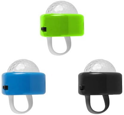 Tiardey 3pcs LED Flash Finger Rings Light–Favors Leuchtringe für Weihnachts-/Halloween-Party,Bar-Party,Ballsaal,Konzert,Laufen usw.