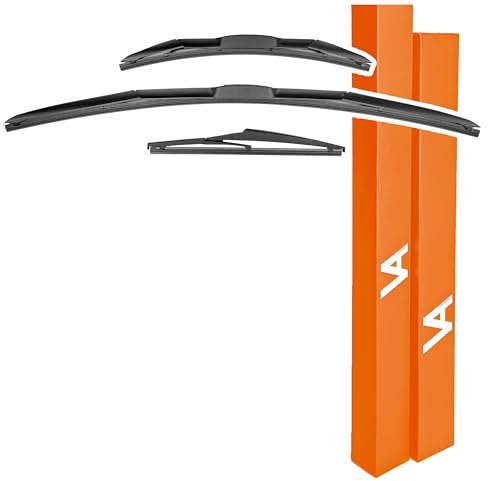 VIA ALBION® Limpiacristales Limpiaparabrisas para: Kia Rio [Mk3 & Mk4] Hatchback - 2011-2021 - Escobillas de repuesto delanteras y traseras