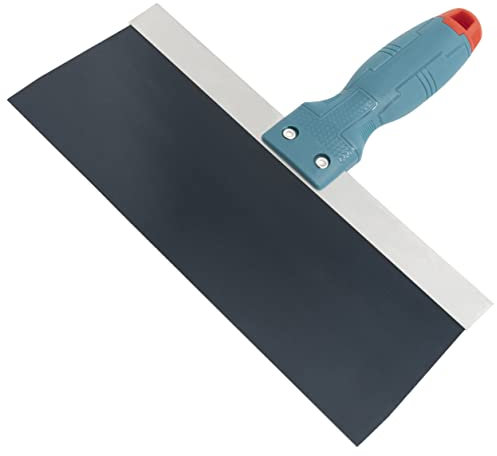 AERZETIX - C64764 - Espátula de enlucir 250mm - cuchillo masilla pintura alisado junta placa de yeso - manija en plástico - herramienta yesero plaquista albañilería trabajos mantenimiento edificio