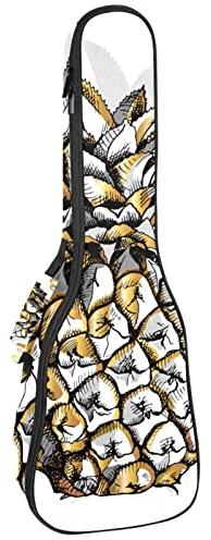 Ukulele Koffer Ananas Ukulele Tasche 21 Zoll Wasserdicht Oxford Gig Bag Mit Tasche Für Jungen Mädchen