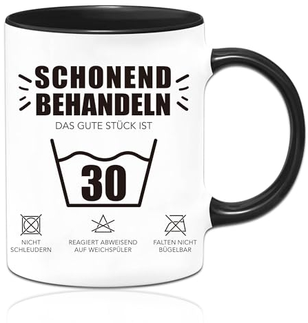 Sugeru Tasse - 30 geburtstag frau geschenke mann mit Spruch “Schonend behandeln Das gute Stück ist 30”,lustige geschenke,Geschenkidee für den runden Geburtstag (30 Jahre)