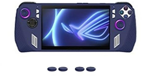 LICHIFIT Silikon-Schutzhülle + Wippkappen für ASUS ROG Ally Handheld-Spielkonsole, Joystick-Abdeckung, Tastenkappen, Zubehör-Set