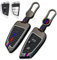 Noreyvis Key Cover Case, Zinklegierung Schlüsselanhänger Fall Halter Shell mit Schlüsselanhänger kompatibel für BMW 2 5 6 7 Series X1 X2 X3 X5 X6 X7 F15 F16 F48 M5 M6 GT3 GT5 (3 Tasten Grau)