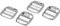 MOTUZP 10pcs Metal Ladder Lock 1 Inch Metal Adjustable Release Buckle Strong Heavy Alloy Ladder Lock for DIY Bags Accessories