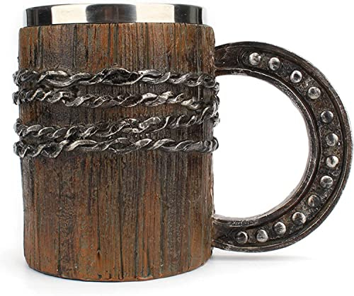 Tazza Tazza da caffè Tazza da tè, Personalizza Fodera in acciaio inossidabile Boccali da birra Tazza termica termica for bicchieri, Boccale retrò con manico, Tazza for bicchieri vintage for caffè Succ