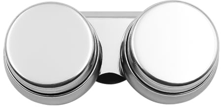 Hsthe Sea Taza de Paleta de Doble Cuchara, contenedor de disolvente de trementina para Pintura al óleo de Acero Inoxidable con tapón de Rosca