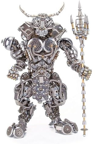 Metalkitor 3D Metal Puzzles for Adults, Bull Head Monster Model Kits DIY Ornament - Assembly Jigsaw Crafts Brain Teaser - Perfect Desk Decor and Gift Choice(2500+PCS)