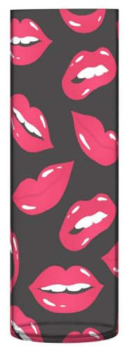 Kunststoffvasen mit sexy roten Lippen, 30 x 9 cm, kleine Vase, moderne Vase für Wohnzimmer, Esstisch, Tafelaufsätze, Bürodekoration