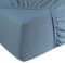 DoubleDry Spannbettlaken Jersey 90x200 cm – Spannbettlaken aus 100% Baumwolle – Öko-TEX-Zertifiziert – Weiches und atmungsaktives Bettlaken – Passend für Matratzen bis zu 28 cm - Petrolblau