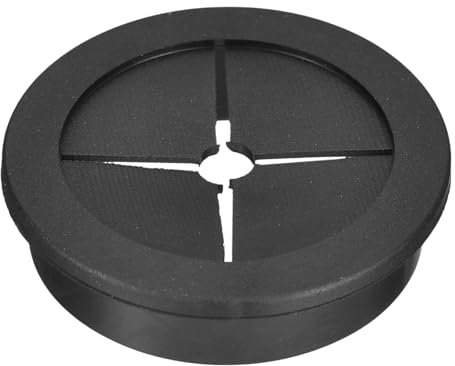 QUARKZMAN 1 Stück Kabeldurchführung, 1-3/4 Zoll (45 mm) Schreibtischdurchführung Flexibler Gummiring Kabeldurchführungskappe für Büro Computer Schreibtisch Kabelorganisator, Schwarz