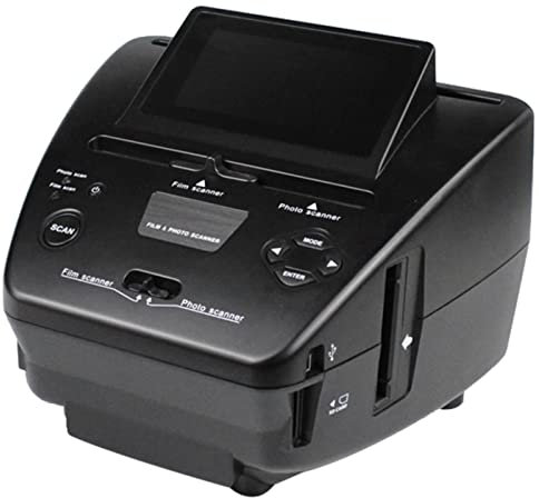 Escáner Digital de Películas y Fotografías, Escáner de Películas de Alta Resolución de 22MP, con Pantalla LCD de 5, Convierte Películas y Negativos de 35mm/135, Fotografías, para Guardar en Archivo