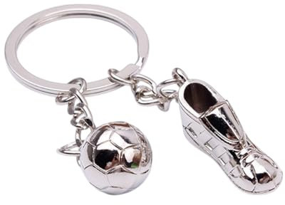 BNREOZA Porte-clés 1 pièce pour bottes de football, bottes de football avec porte-clés de football, kicker, ligue, cadeau de football pour hommes et enfants