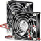 GDSTIME 2-Pack 80mm Fan 2 Pin 24V Brushless DC Cooling Fan 2Pin, 80x80x25mm for Computer Case