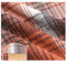 AMateschitz Karierter Baumwollstoff Tartan Stoff aus 100% Baumwolle Karo Muster Baumwolltuch Weihnachten Plaid Stoffpakete Patchwork Quadrate Meterware für Nähen Quilt DIY Rot Braun 1M*150CM
