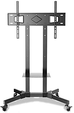 32-65Inch Television Stands On Wheels, TV Riser TV Mounts, Stands & Turntables, Office Home Trolley Floor Bracket, Max Load 60 KG/132lb