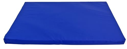 Actiaspet Heavy Duty Waterproof Dog Crate Bed with Hard Wearing 1000D Polyester Faux Leather Outer (Blue, Medium)
