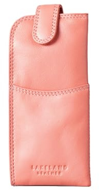 Lakeland Leather Real Leather Glasses Case (Sunrise Orange)