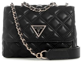 GUESS Giully II Mini Compound Convertible Flap Bag Black