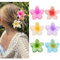 Confezione da 6 fermagli per capelli a forma di fiore per donne, fermagli per capelli hawaiani plumeria, accessori per capelli spessi, regali per donne e ragazze