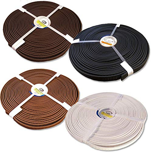 bio-leine SuperGrip BioThane Meterware - in Dunkelbraun I 12 mm breit und 6,25 mm dick I bis zu 30 m lang I schmutz- und wasserabweisend