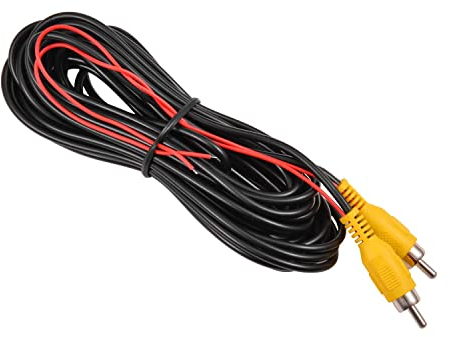 DALLUX Backup Camera RCA Video Cable,CAR Reverse Rear View Parking Camera Video Cable with Detection Wire (33FT/10 Meters)