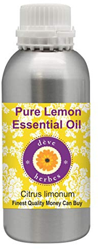 dève herbes Olio essenziale di limone puro di (Citrus limonum) distillato a vapore di grado terapeutico naturale al 100% 300ml (10.1 oz)