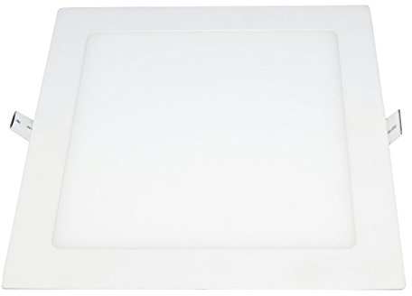 ONSSI Placa LED de Techo 12W Cuadrada 170X170mm SuperSlim Emportrado Panel LED (Blanco Frío,6000k)