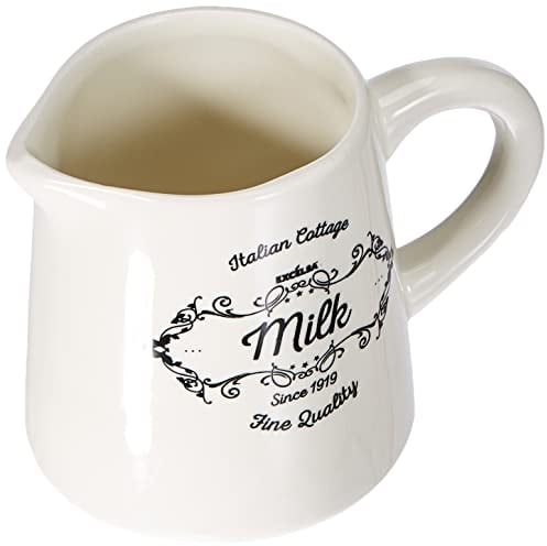 Excelsa Fin Quality Pot à Lait, céramique, Blanc
