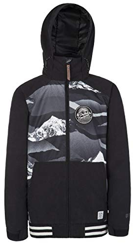 Protest Jungs Skijacke Nissan JR 10K Wasserdicht und atmungsaktiv True Black 140
