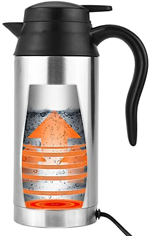 Wasserkocher 750ml 12V tragbares Auto Edelstahl Zigarettenanzünder Heizung Kesselbecher Electric Travel
